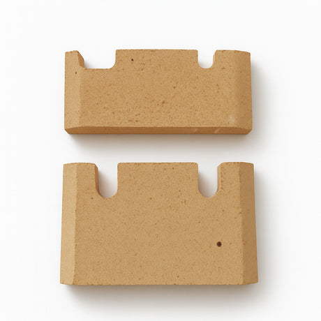 Brennraumplatten - Set 2 - teilig (vorne) für K6, SASEL Kaminofen - ACCENTE