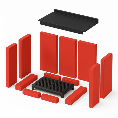 Brennraumplatten - Set (komplett) für MAGNA Kaminofen - ACCENTE